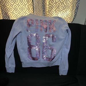 Victoria Secret PINK faux fur hoodie